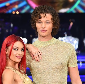 dianne buswell and bobby brazier posing at the strictly come dancing the live tour 2024