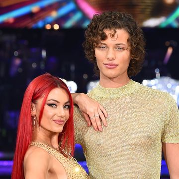 dianne buswell and bobby brazier posing at the strictly come dancing the live tour 2024