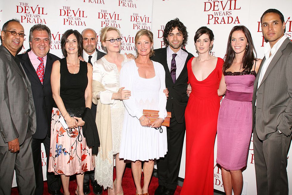 il cast de il diavolo veste prada alla prima del film nel 2006