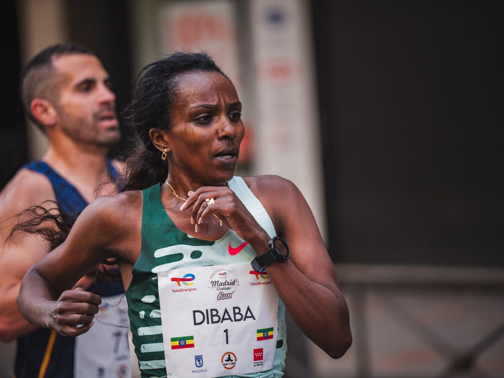 tirunesh dibaba en la madrid vintage run 2024