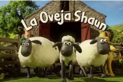 la oveja shaun con sus amigos