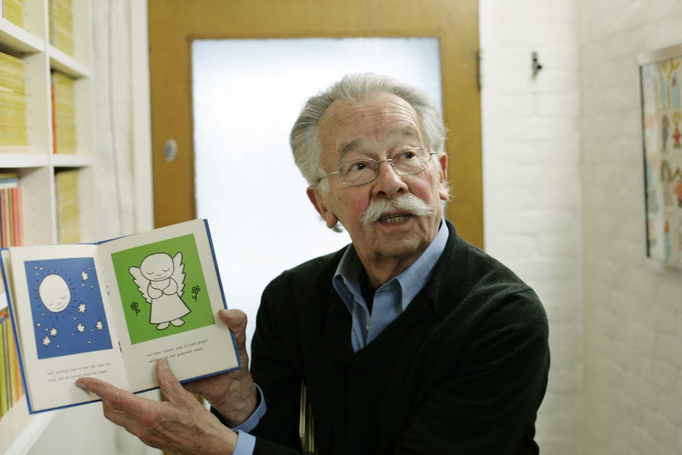 dick bruna reading from a children's book