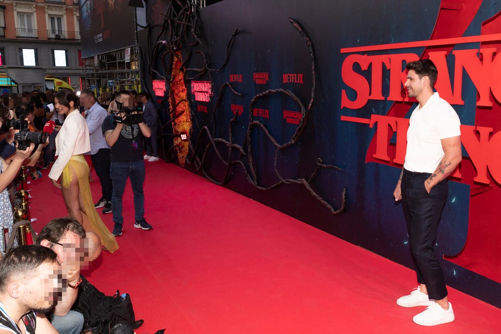 diego matamoros y estela grande coincidieron en el estreno de la cuarta temporada de 'stranger thngs'﻿