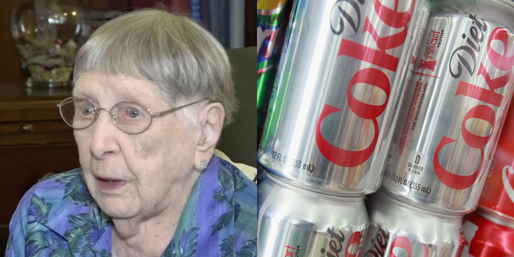 104 year old woman credits Diet Coke for living such a long life