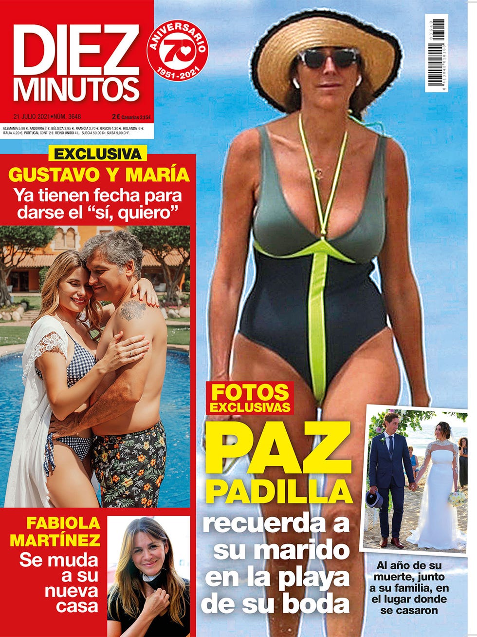 paz padilla regresa a la playa de su boda, fotos exclusivas