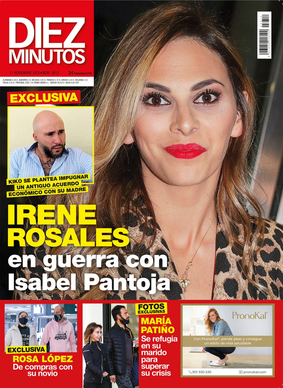 portada diez minutos irene rosales, en guerra contra su suegra, isabel pantoja