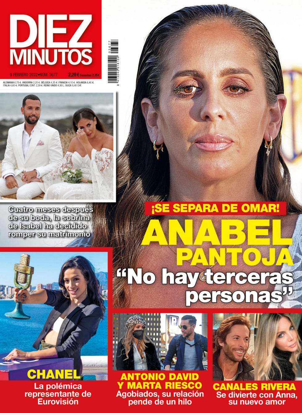la portada de nuestra revista con todo sobre la ruptura de la colaboradora y omar sánchez la polémica victoria de chanel la nueva ilusión de canales rivera y los problemas de marta riesco y antonio david flores