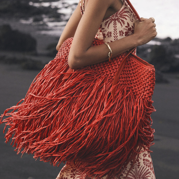 red fringed bag from mint velvet red fringed bag from mint velvet