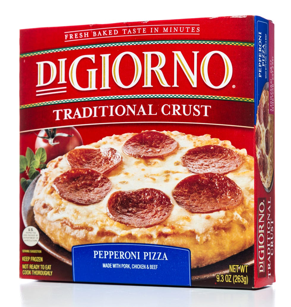 DiGiorno Pepperoni pIzza traditional crust box