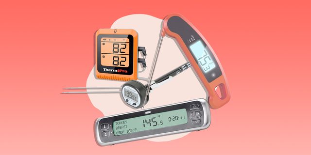 ThermoPro TP03A Digital Instant Read Meat Thermometer - Red for sale online