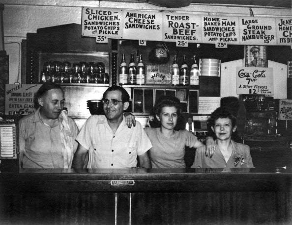 1940's diner and its staff