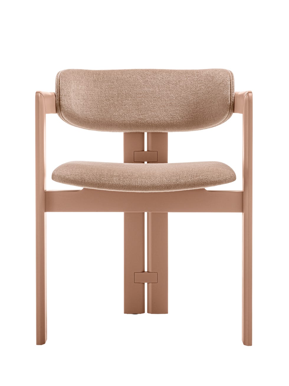 dusky pink dining chair with upholstery