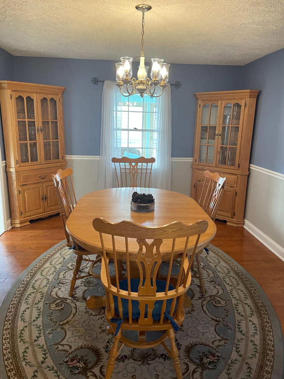 blue dining room