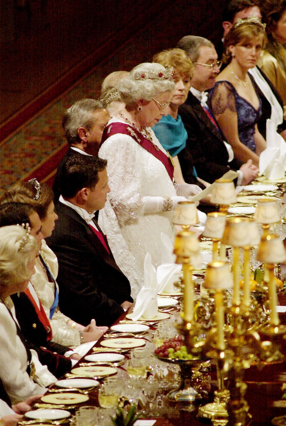 STATE DINNER IN HONOUR OF THE JORDANIAN ROYALS