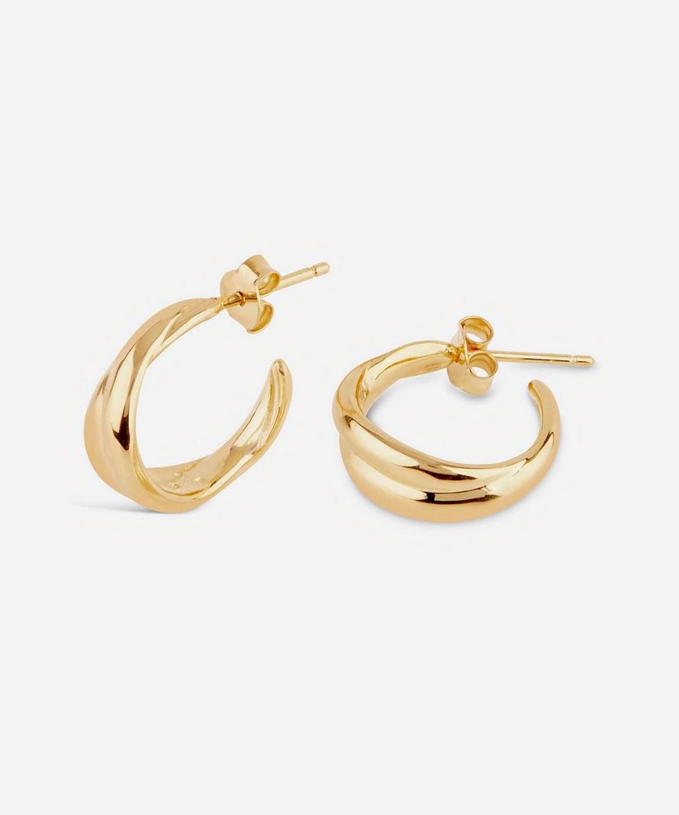 Twist small hoops by Dinny Hall