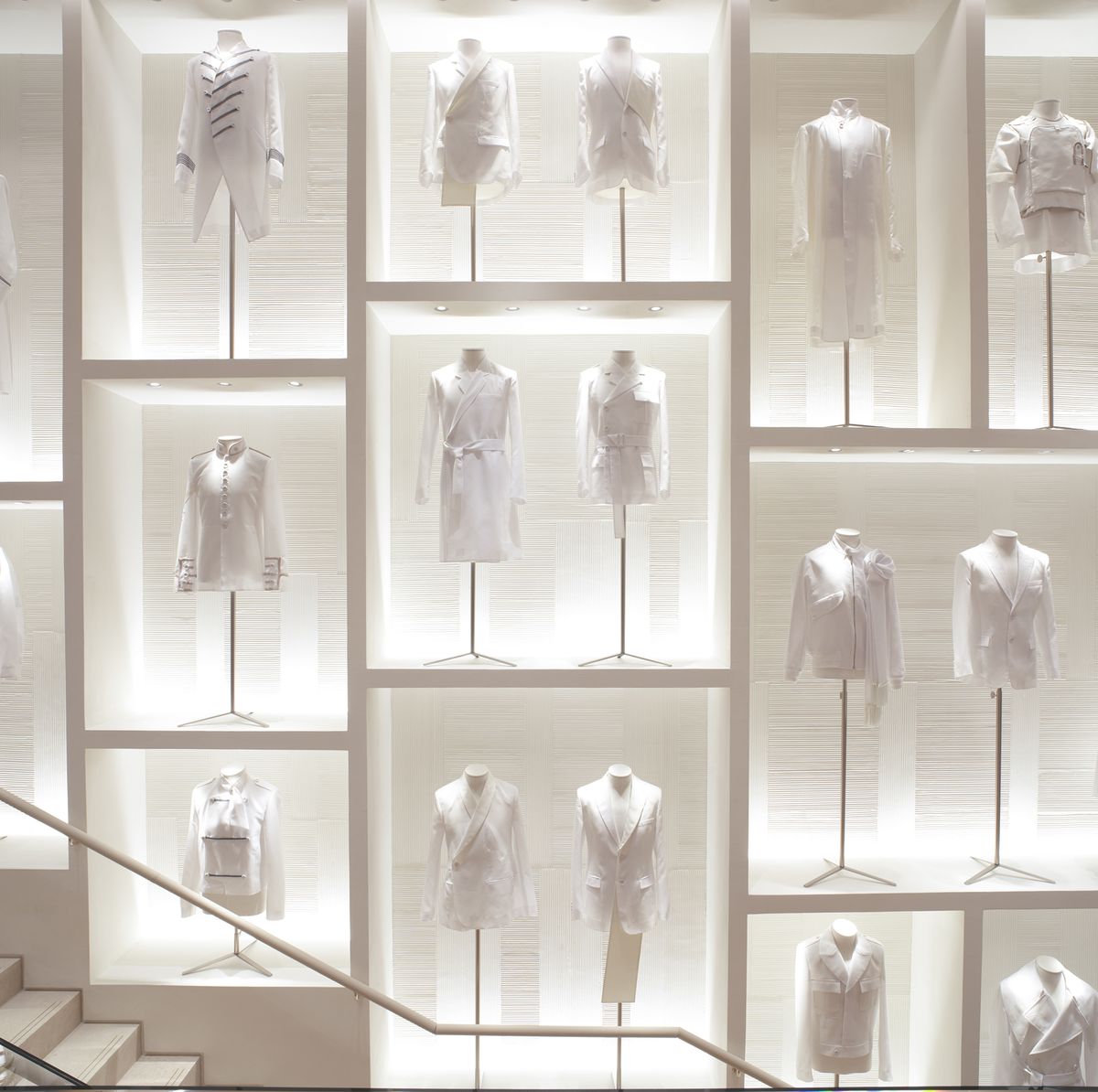 A view of the Dior store Avenue Montaigne on April 30, 2020 in