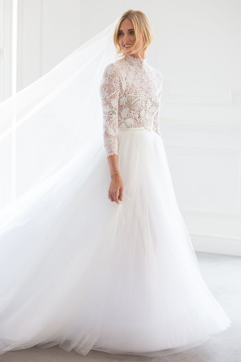 Chiara Ferrangni's 3 Dior Couture Wedding Dresses Took 1,600 Hours