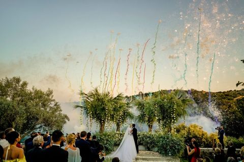 Photograph, Sky, Ceremony, Event, Bride, Tree, Photography, Wedding, Dress, Landscape, 