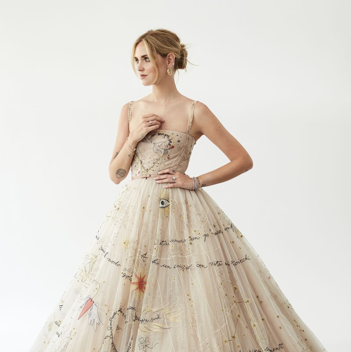 Chiara Ferrangni's 3 Dior Couture Wedding Dresses Took 1,600 Hours