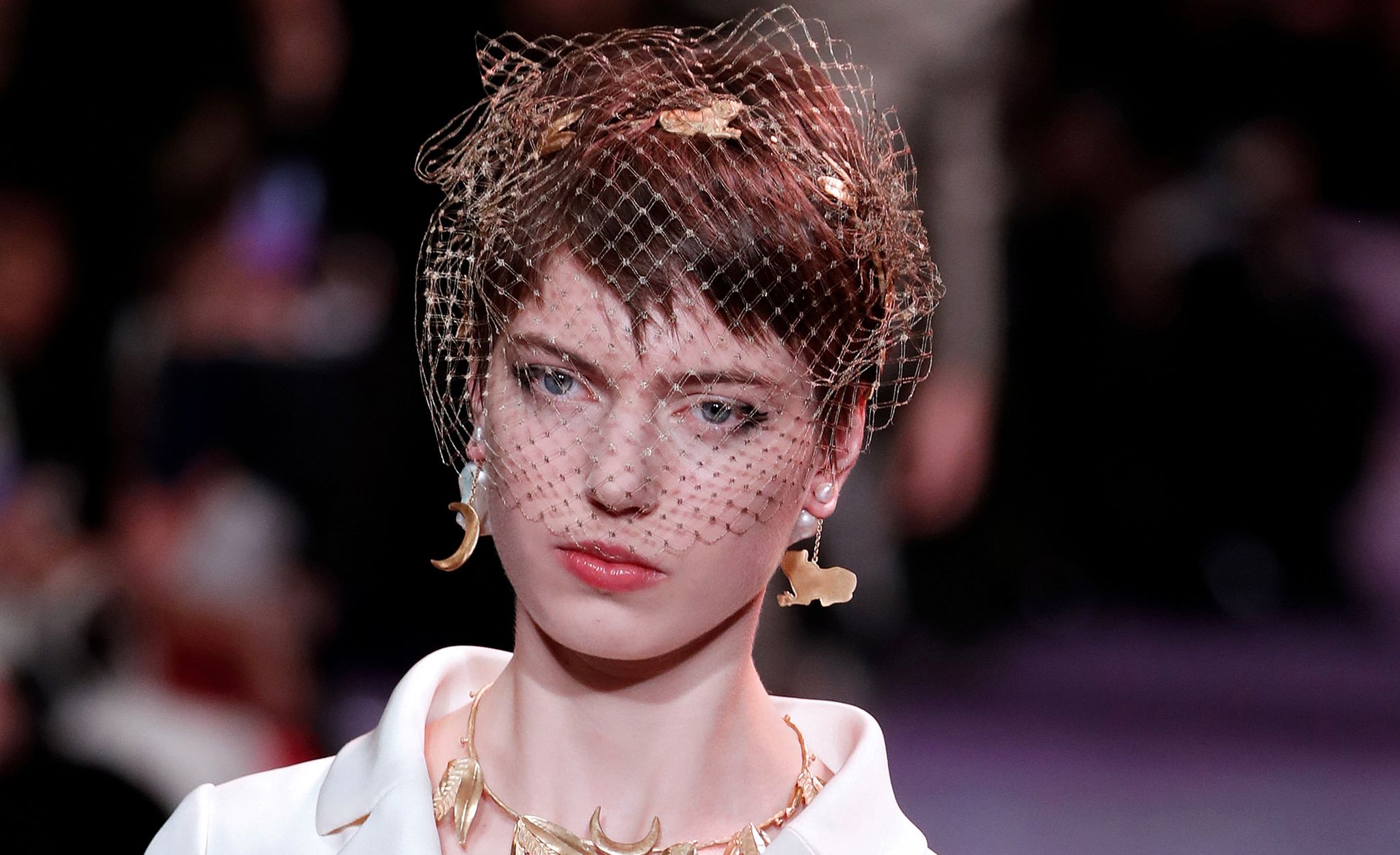 Dior couture feminist makeup hair beauty look