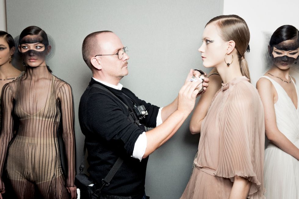 Peter Philips backstage at Dior Couture