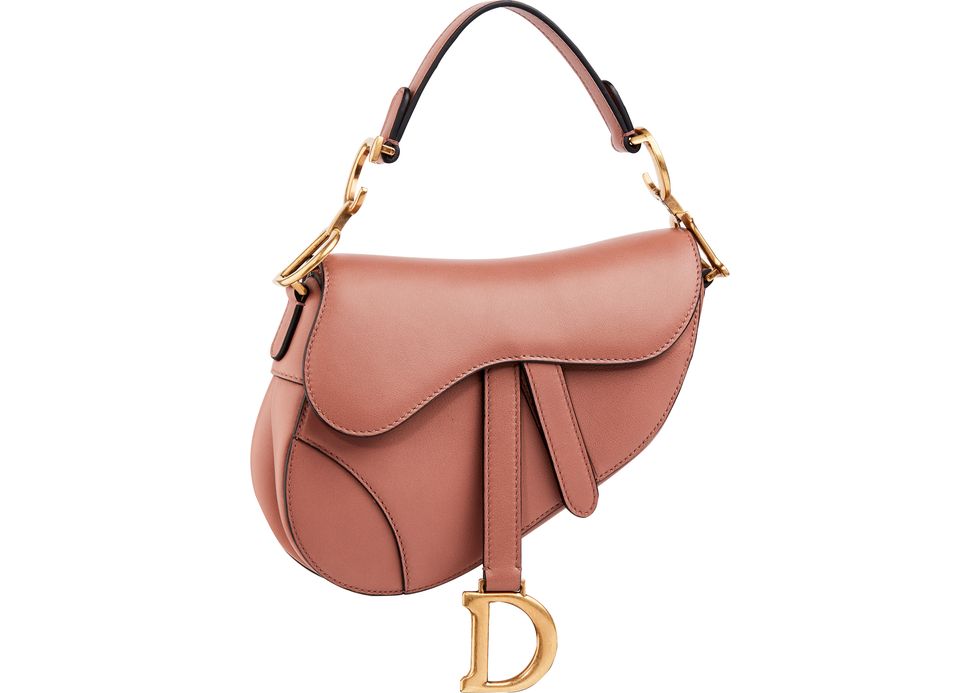 Dior Pink Leather Mini Saddle Bag Dior