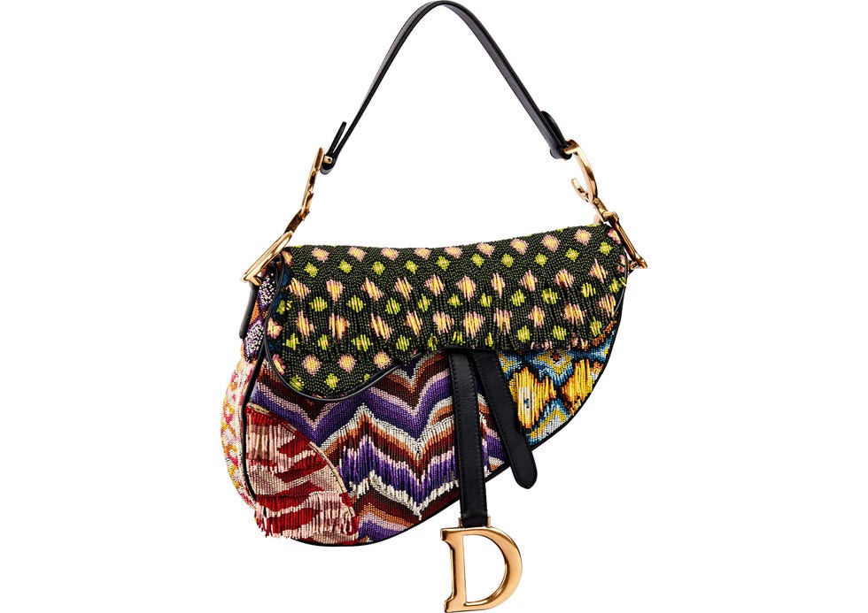 Christian Dior Saddle Beaded Bag