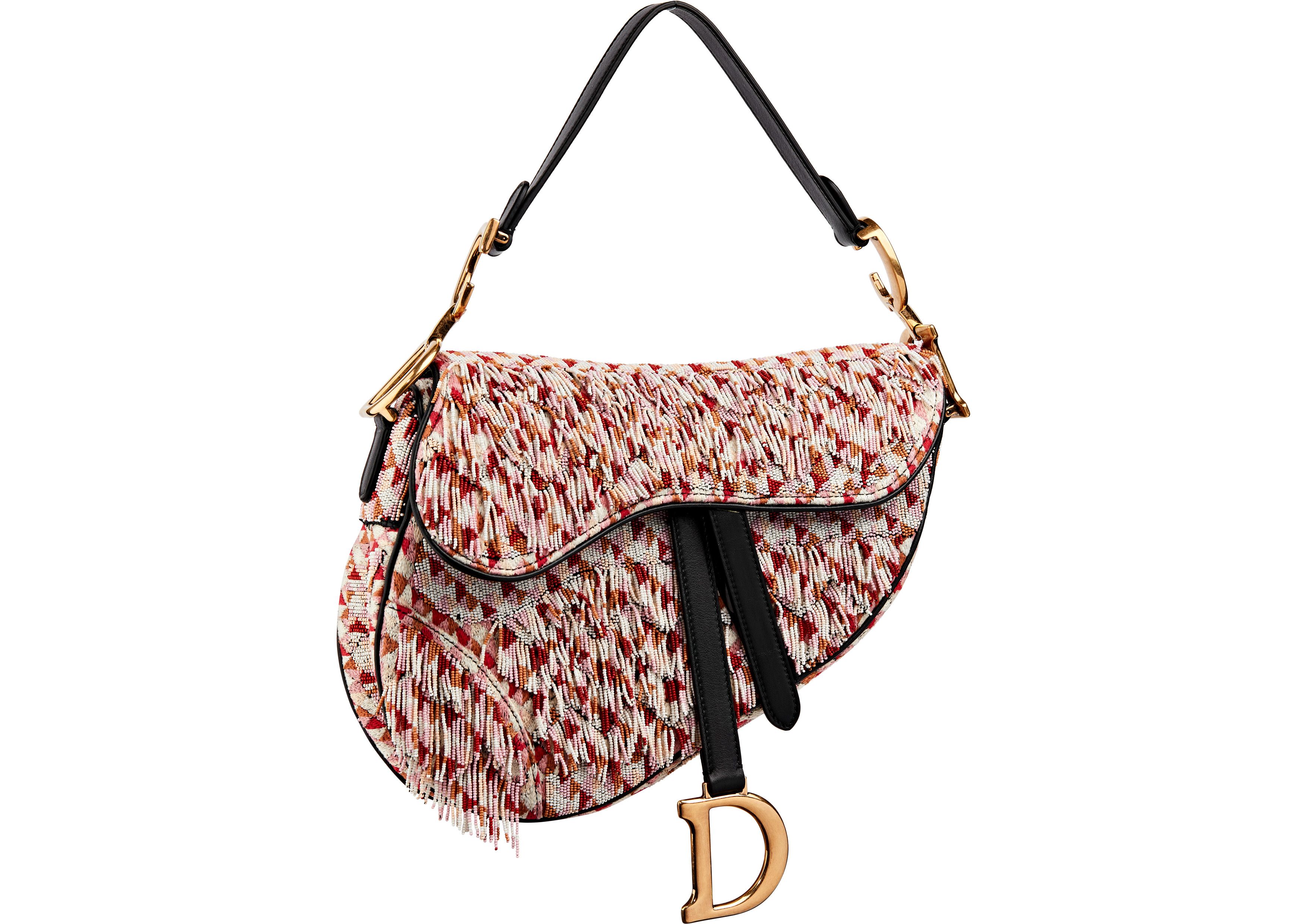 Saddle Bag with Strap SandColored Grained Calfskin  DIOR US