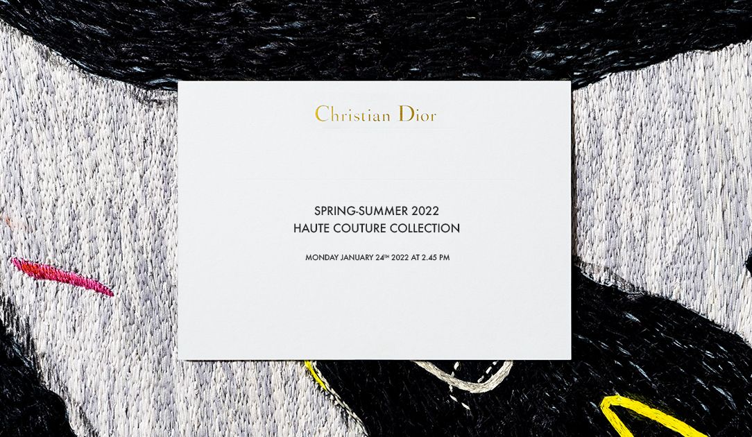 Your invitation card for the Dior haute couture autumnwinter 20192020 show