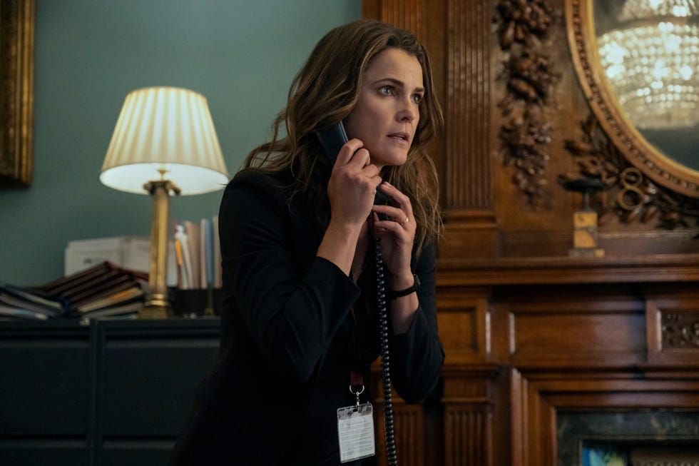 the diplomat. keri russell as kate wyler in episode 104 of the diplomat. cr. alex bailey/netflix © 2023