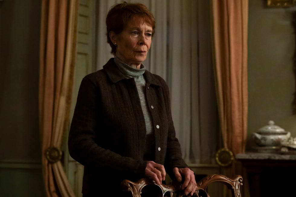 the diplomat. celia imrie as margaret roylin in episode 204 of the diplomat. cr. alex bailey/netflix © 2024
