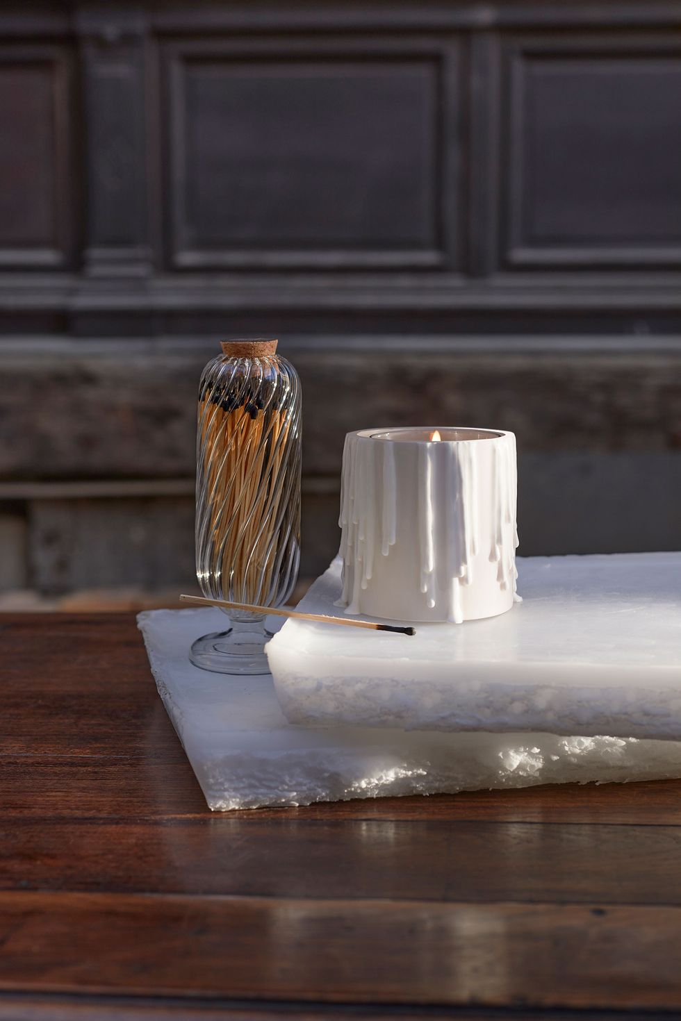 match and candle holder from diptyque