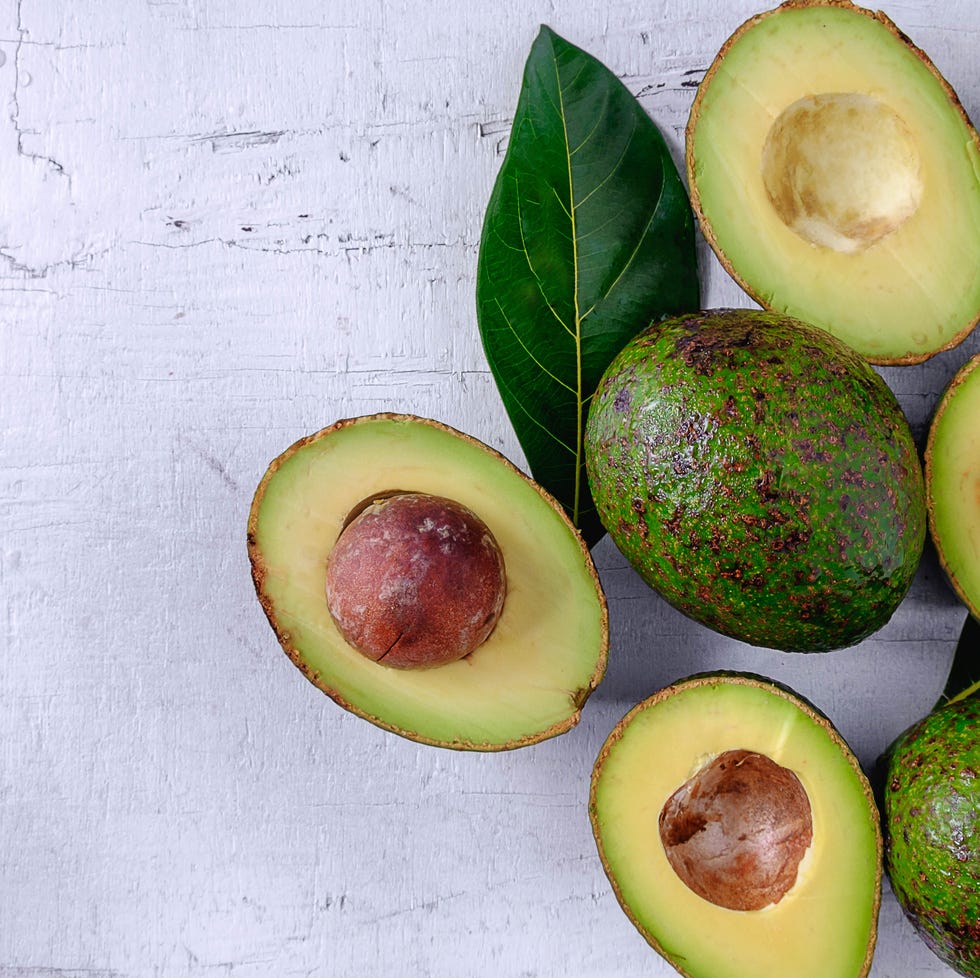 directly above shot of avocado on table