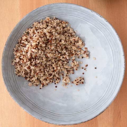 directly above shot of food in bowl on table