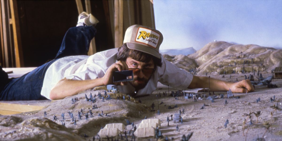 on the set of "raiders of the lost ark"