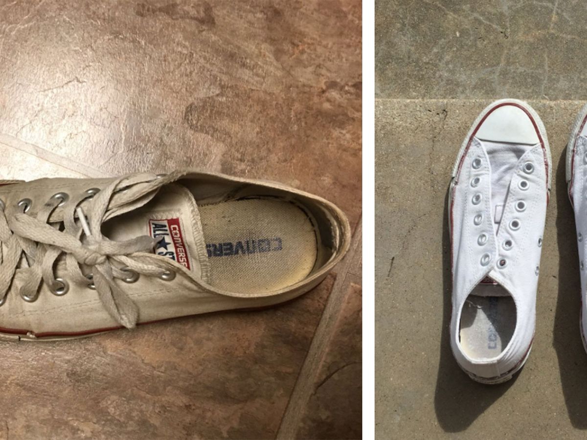 How to clean white trainers - woman's hack goes viral