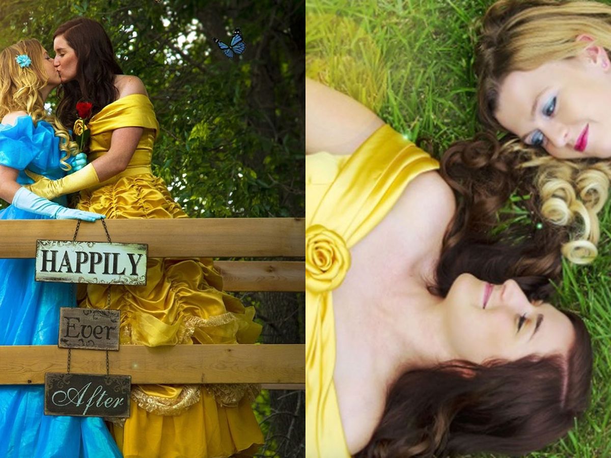 12 Truly Magical Pictures From This Couple's Disney Princess-Themed  Engagement Shoot