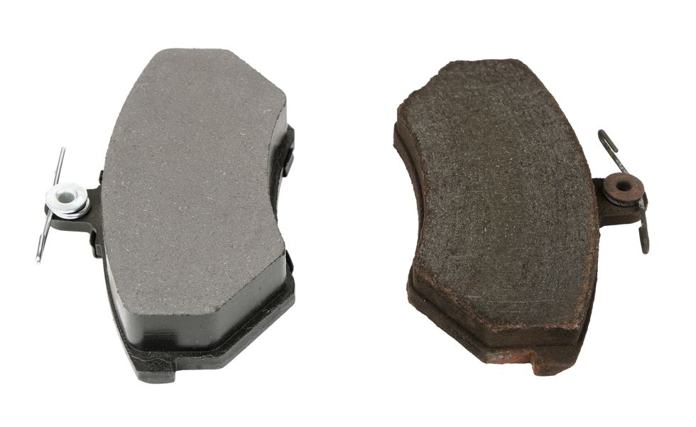 disc brake pads old and new