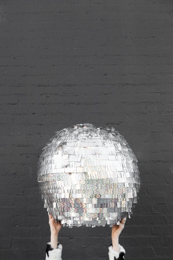 new year's eve games   disco ball piñata