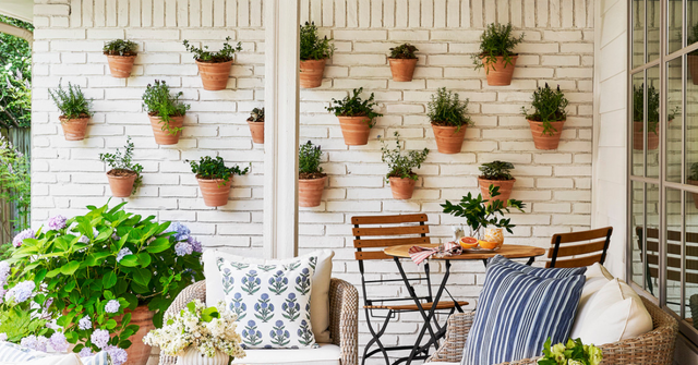 wall herb garden, herb garden ideas