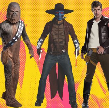 disfraces de personajes de star wars para halloween chewbacca, cad bane y poe dameron