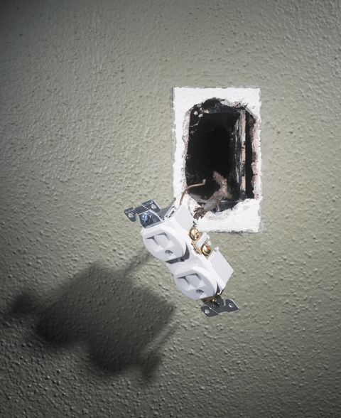 Dismantled Electrical Outlet