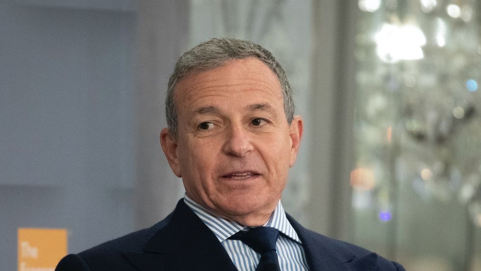 Bob Iger, chairman and chief executive officer of The Walt Disney Company, speaks during an Economic Club of New York event in Midtown Manhattan on October 24, 2019