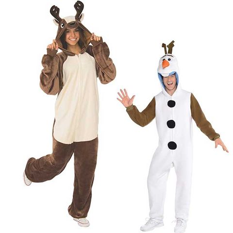 disney couples costumes  olaf and sven from frozen