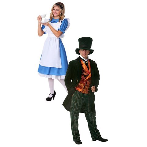 disney couples costumes alice and madhatter from alice in wonderland