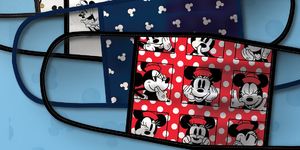 disney inspired mickey and minnie mouse cloth face masks