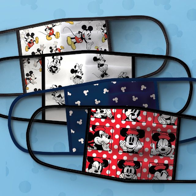 disney inspired mickey and minnie mouse cloth face masks
