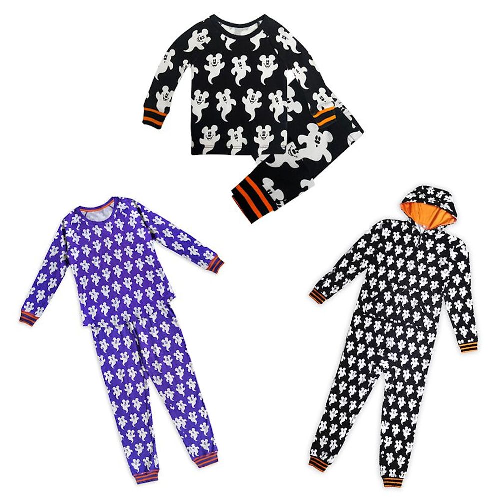 disney family halloween pajamas with mickey ghosts