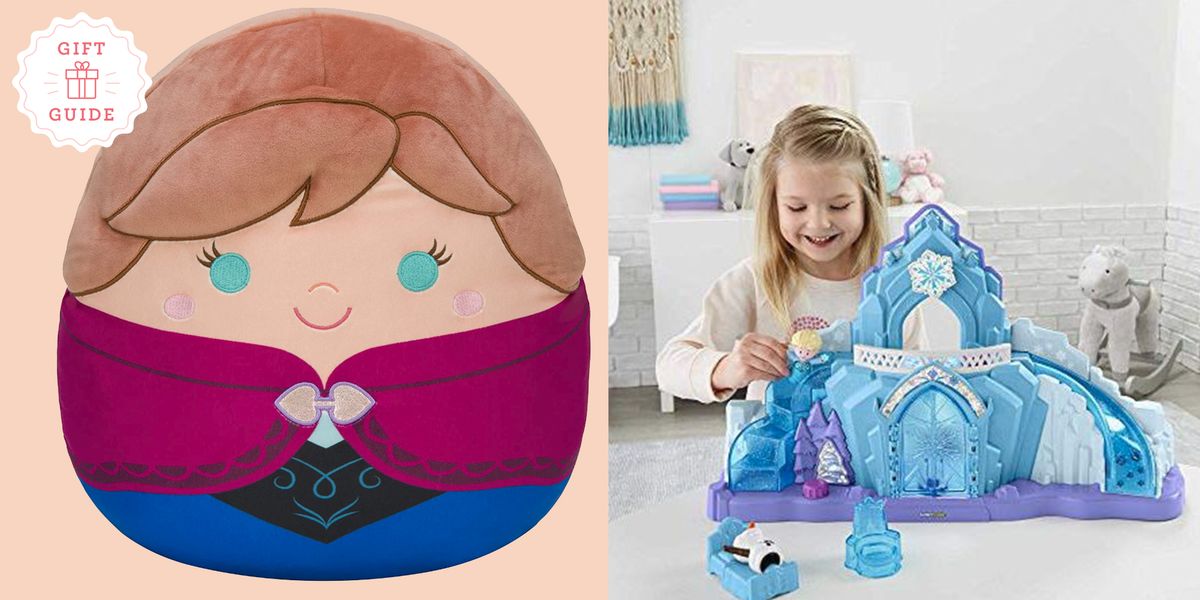 squishmallow anna and frozen ice castle toy