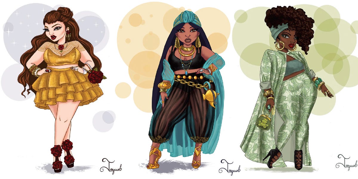 Disney Princesses With Curvy Bodies Look Stunning AF